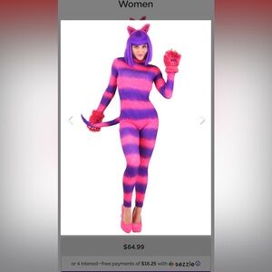 Cheshire Cat Alice in wonderland costume size medium